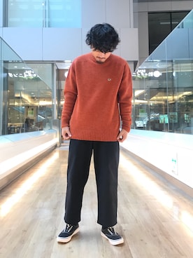 「SCYE BASICS（サイベーシックス）のアイテム」を使った、yoppi666さん（メンズ・170cm）の秋コーディネート
