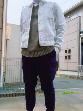 「DIGAWEL（ディガウェル）のアイテム（その他パンツ）」を使った、ゆうさん（メンズ・169cm）の春コーディネート