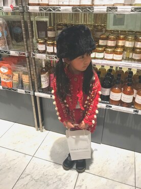 uru*さん（キッズ・90cm）の冬コーディネート