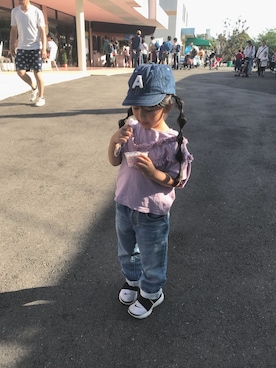 uru*さん（キッズ・90cm）の春コーディネート