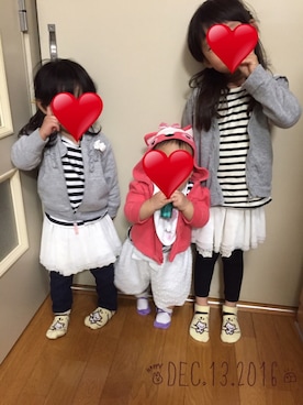 ❁さん（キッズ・100cm）の冬コーディネート