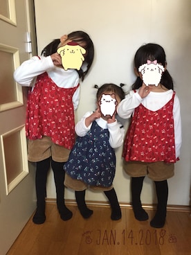 ❁さん（キッズ・110cm）の冬コーディネート