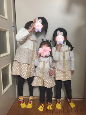 ❁さん（キッズ・110cm）の春コーディネート