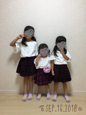 ❁さん（キッズ・110cm）の秋コーディネート