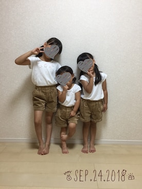 ❁さん（キッズ・110cm）の秋コーディネート