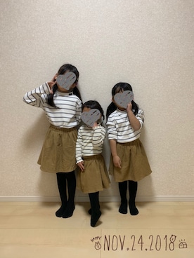 ❁さん（キッズ・110cm）の冬コーディネート