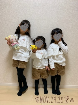 ❁さん（キッズ・110cm）の冬コーディネート