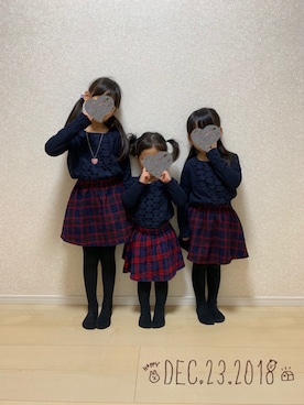 ❁さん（キッズ・110cm）の冬コーディネート