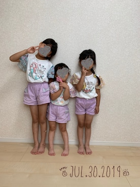「パステルコーデ」｜❁さん（キッズ・120cm）の夏コーディネート