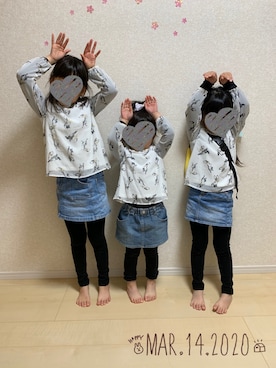 「babyGAP（babyGAP）のアイテム」を使った、❁さん（キッズ・120cm）の冬コーディネート