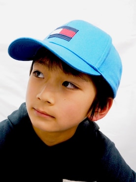「TOMMY HILFIGER（トミーヒルフィガー）のアイテム（帽子）」を使った、kazukiさん（キッズ・130cm）の冬コーディネート