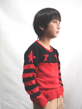 「RAD CUSTOM（ラッドカスタム）のアイテム」を使った、kazukiさん（キッズ・131cm）の冬コーディネート