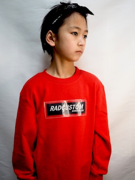 「RAD CUSTOM（ラッドカスタム）のアイテム」を使った、kazukiさん（キッズ・131cm）の冬コーディネート