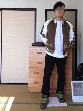 「８(eight)（エイト）のアイテム（その他アウター）」を使った、ぼくたくさん（メンズ・172cm）の冬コーディネート