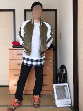 「８(eight)（エイト）のアイテム（その他アウター）」を使った、ぼくたくさん（メンズ・172cm）の冬コーディネート