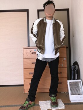 「８(eight)（エイト）のアイテム（その他アウター）」を使った、ぼくたくさん（メンズ・172cm）の冬コーディネート