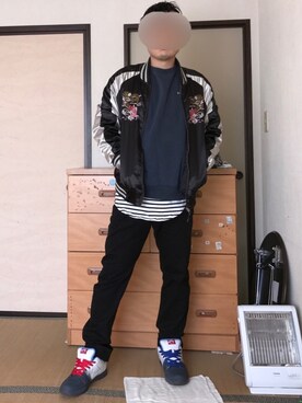 「８(eight)（エイト）のアイテム（その他アウター）」を使った、ぼくたくさん（メンズ・172cm）の冬コーディネート