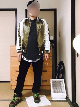 「８(eight)（エイト）のアイテム（その他アウター）」を使った、ぼくたくさん（メンズ・172cm）の冬コーディネート
