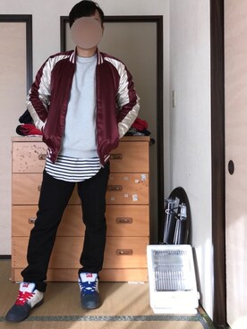 「８(eight)（エイト）のアイテム（その他アウター）」を使った、ぼくたくさん（メンズ・172cm）の冬コーディネート