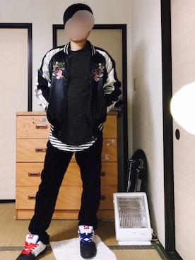 「８(eight)（エイト）のアイテム（その他アウター）」を使った、ぼくたくさん（メンズ・172cm）の冬コーディネート
