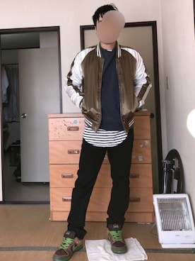 「８(eight)（エイト）のアイテム（その他アウター）」を使った、ぼくたくさん（メンズ・172cm）の冬コーディネート
