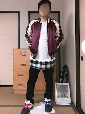 「８(eight)（エイト）のアイテム（その他アウター）」を使った、ぼくたくさん（メンズ・172cm）の冬コーディネート
