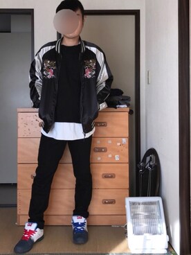「８(eight)（エイト）のアイテム（その他アウター）」を使った、ぼくたくさん（メンズ・172cm）の冬コーディネート