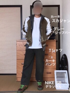 「８(eight)（エイト）のアイテム（その他アウター）」を使った、ぼくたくさん（メンズ・172cm）の春コーディネート