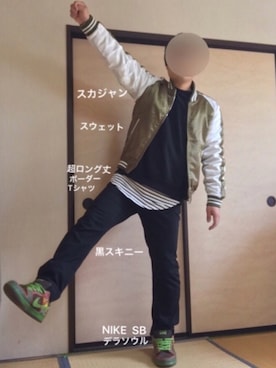「８(eight)（エイト）のアイテム（その他アウター）」を使った、ぼくたくさん（メンズ・172cm）の春コーディネート