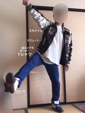 「８(eight)（エイト）のアイテム（その他アウター）」を使った、ぼくたくさん（メンズ・172cm）の春コーディネート