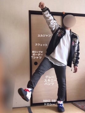 「８(eight)（エイト）のアイテム（その他アウター）」を使った、ぼくたくさん（メンズ・172cm）の春コーディネート