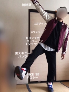 「８(eight)（エイト）のアイテム（その他アウター）」を使った、ぼくたくさん（メンズ・172cm）の春コーディネート