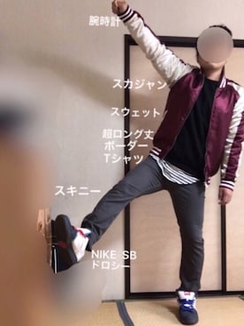 「ポールスミス」｜「アイテム（スウェット）」を使った、ぼくたくさん（メンズ・172cm）の春コーディネート