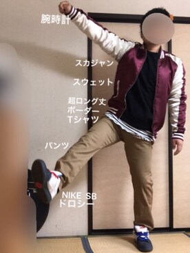 「８(eight)（エイト）のアイテム（その他アウター）」を使った、ぼくたくさん（メンズ・172cm）の春コーディネート