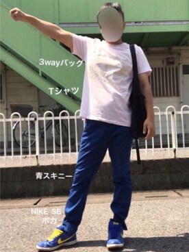 「present（プレゼント）のアイテム」を使った、ぼくたくさん（メンズ・172cm）の夏コーディネート