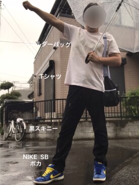 「present（プレゼント）のアイテム」を使った、ぼくたくさん（メンズ・172cm）の夏コーディネート