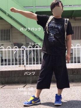 「アイテム（その他、ブラウン系）」を使った、ぼくたくさん（メンズ・172cm）の夏コーディネート