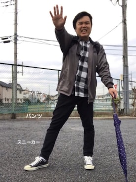 ぼくたくさん（メンズ・172cm）の秋コーディネート