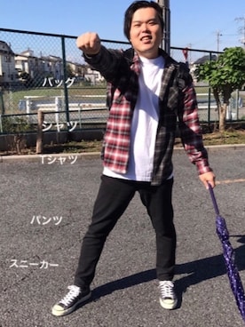 「wearhalloween2017」｜「アイテム（その他）」を使った、ぼくたくさん（メンズ・172cm）の秋コーディネート