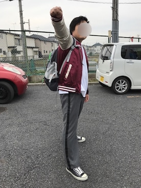 「８(eight)（エイト）のアイテム（その他アウター）」を使った、ぼくたくさん（メンズ・172cm）の冬コーディネート