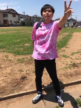 「THE NORTH FACE（ザノースフェイス）のザ・ノース・フェイス デイパック / BCフューズボックス（バックパック/リュック）」を使った、ぼくたくさん（メンズ・172cm）の夏コーディネート