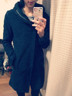 「SCHLUSSEL（シュリセル）のアイテム（トップス）」を使った、RukiYagamiさん（メンズ・176cm）の冬コーディネート