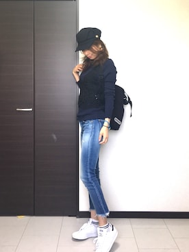 「フレイドヘムストスリ」｜Naoさん（レディース・168cm）の春コーディネート