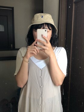 「NICE CLAUP（ナイスクラップ）のアイテム（ワンピース/ドレス）」を使った、🍋さん（レディース・157cm）の春コーディネート