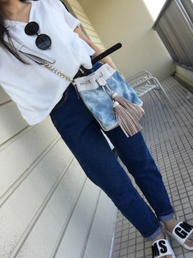 「MSGM（エムエスジーエム）のアイテム（サンダル）」を使った、🐇226285🐈さん（レディース・152cm）の冬コーディネート