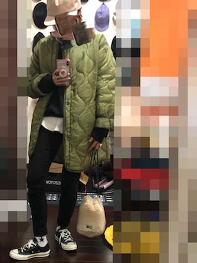 「SASQUATCHfabrix.（サスクワァッチファブリックス）のアイテム（スウェット）」を使った、🐇226285🐈さん（レディース・152cm）の冬コーディネート