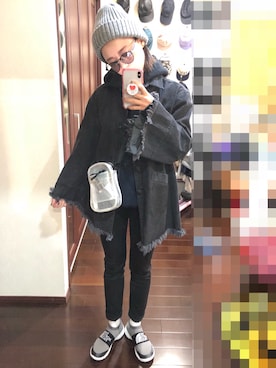 「GGD SELECT（ジージーディー　セレクト）のアイテム」を使った、🐇226285🐈さん（レディース・152cm）の冬コーディネート