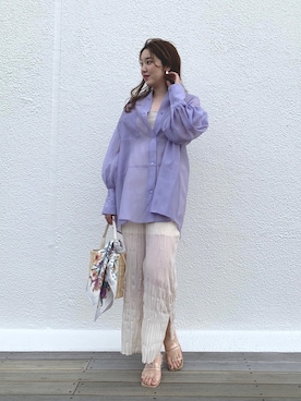 「Chico（チコ）のアイテム（財布/小物）」を使った、hinokuchi minaさん（レディース・166cm）の春コーディネート