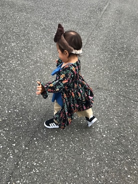 「apres les cours（アプレレクール）のアイテム（シャツワンピース）」を使った、baburaさん（レディース・156cm）の秋コーディネート