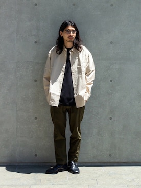 「URBAN RESEARCH（アーバンリサーチ）のアイテム（サングラス）」を使った、渡邉　　勝海さん（メンズ・175cm）の春コーディネート